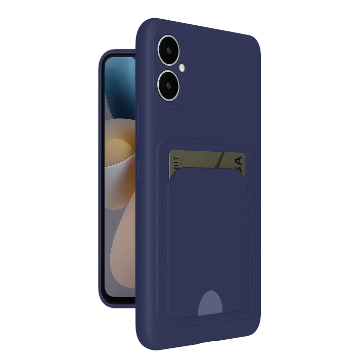 Mey İthalat®  Samsung Galaxy A05 Kelvin Kartvizitli Silikon - Lacivert