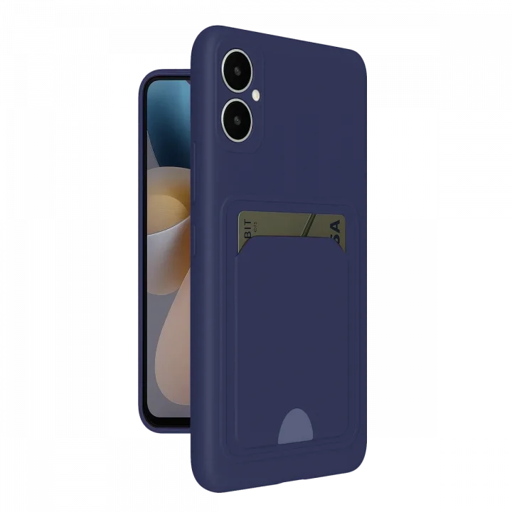 Mey İthalat®  Samsung Galaxy A05 Kelvin Kartvizitli Silikon - Lacivert