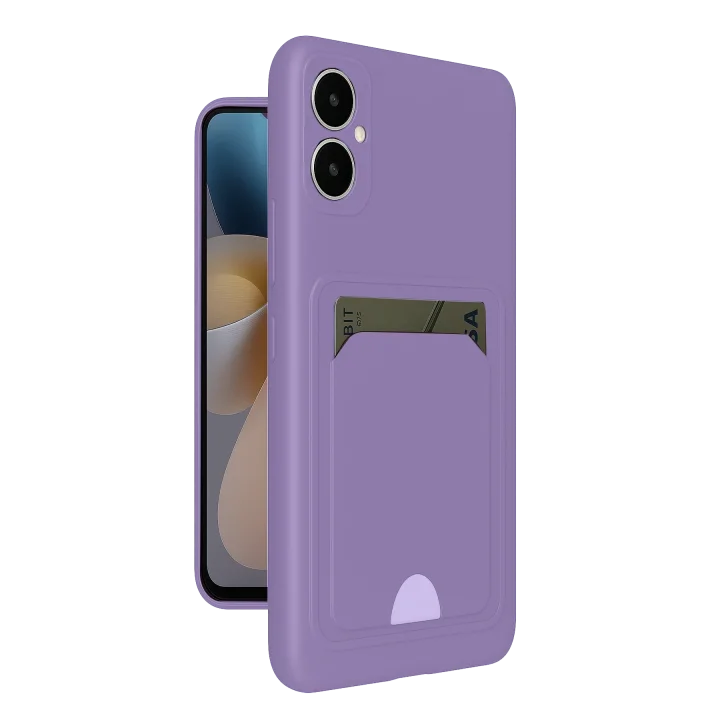Mey İthalat®  Samsung Galaxy A05 Kelvin Kartvizitli Silikon - Lila