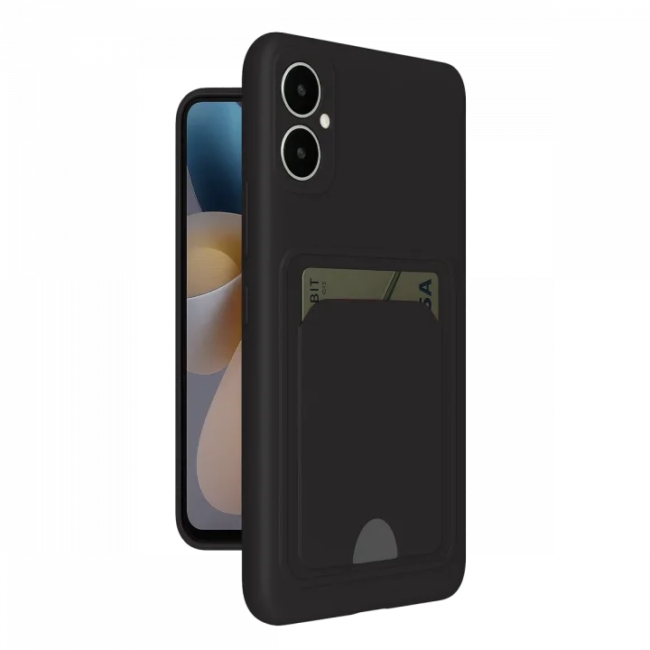 Mey İthalat®  Samsung Galaxy A05 Kelvin Kartvizitli Silikon - Siyah