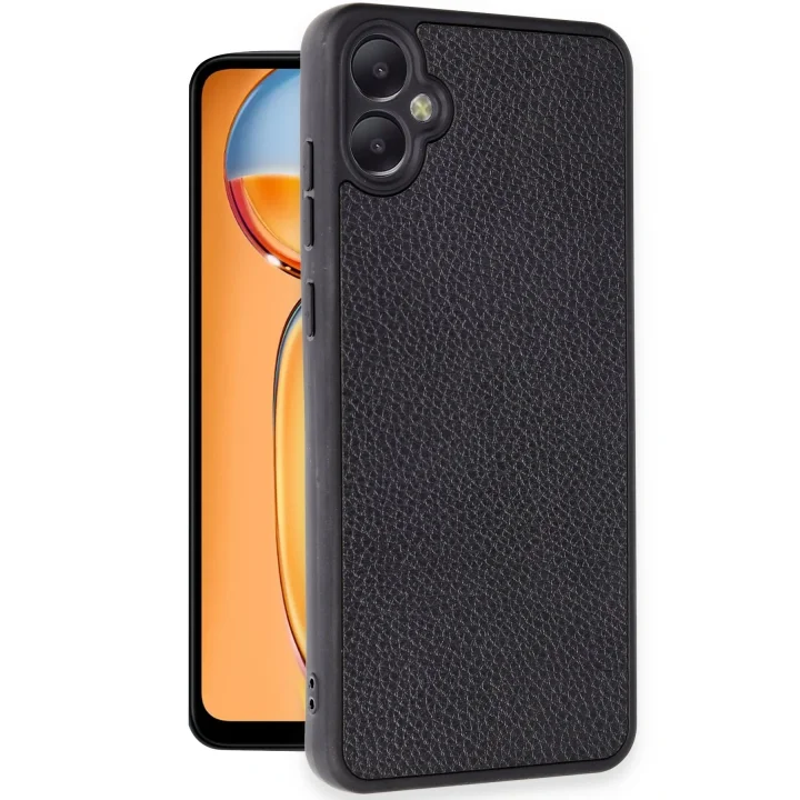 Mey İthalat®  Samsung Galaxy A05 Kılıf Aras Deri Kapak - Siyah