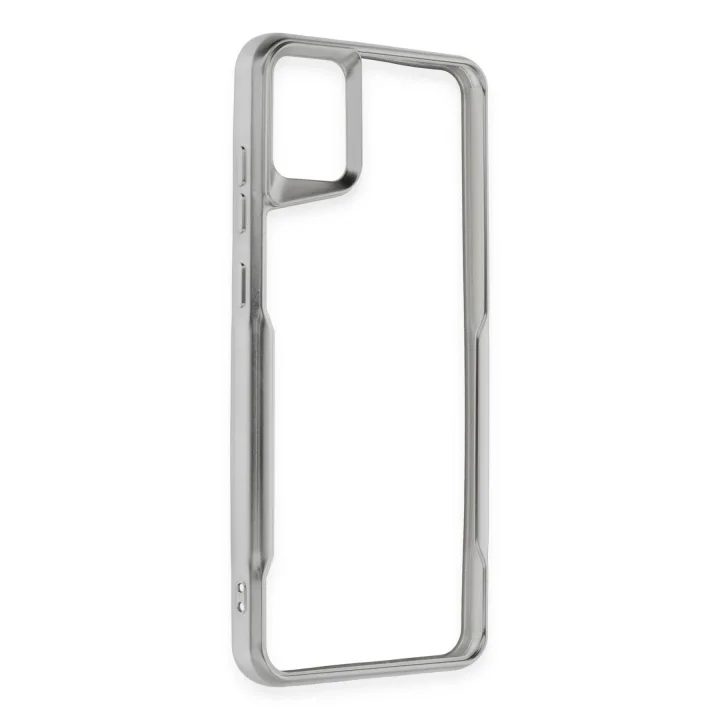 Mey İthalat®  Samsung Galaxy A05 Kılıf Boyi Silikon Kapak - Gümüş