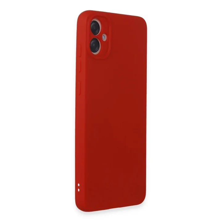 Mey İthalat®  Samsung Galaxy A05 Kılıf First Silikon - Kırmızı