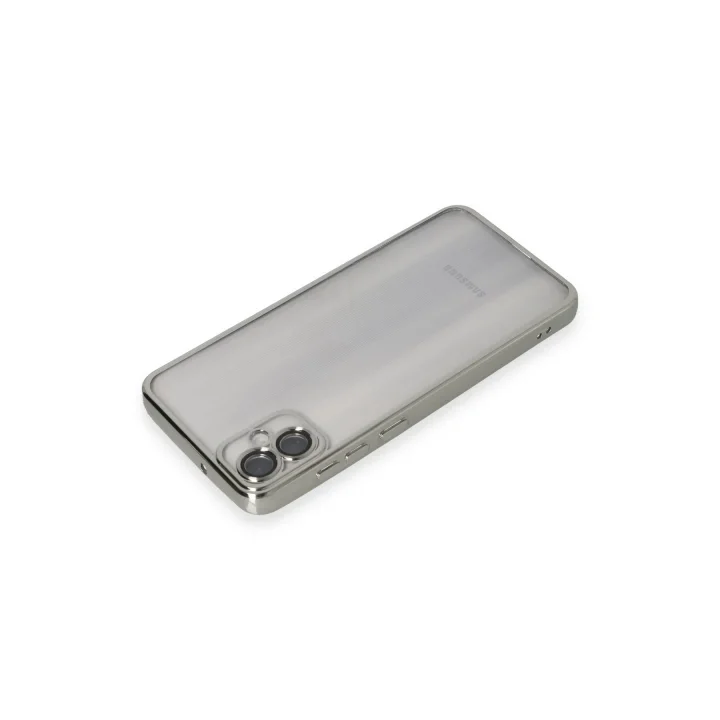 Mey İthalat®  Samsung Galaxy A05 Kılıf  Lensli Silikon - Gümüş