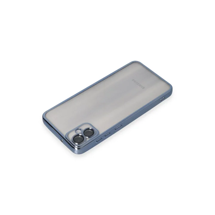 Mey İthalat®  Samsung Galaxy A05 Kılıf  Lensli Silikon - Lacivert