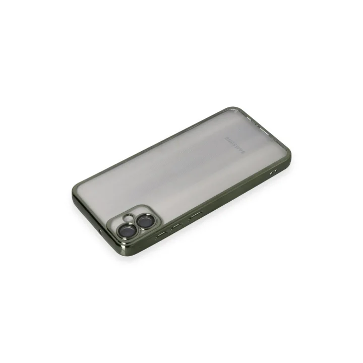 Mey İthalat®  Samsung Galaxy A05 Kılıf  Lensli Silikon - Yeşil