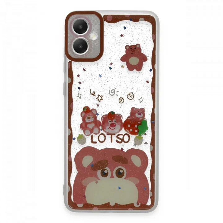 Mey İthalat®  Samsung Galaxy A05 Kılıf Sweet Desenli Silikon Kapak - Pembe