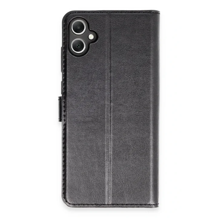 Mey İthalat®  Samsung Galaxy A05 Kılıf Trend S Plus Kapaklı Kılıf - Siyah