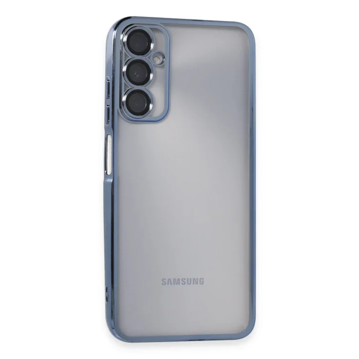 Mey İthalat®  Samsung Galaxy A05S Kılıf  Lensli Silikon - Açık Mavi