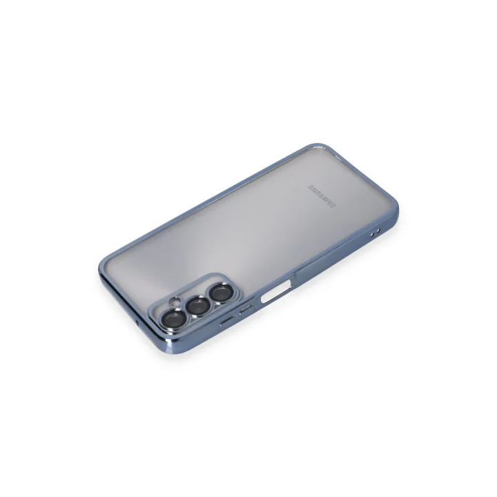 Mey İthalat®  Samsung Galaxy A05S Kılıf  Lensli Silikon - Açık Mavi