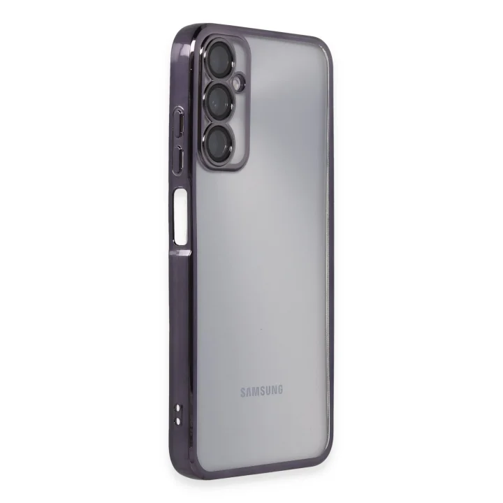 Mey İthalat®  Samsung Galaxy A05S Kılıf  Lensli Silikon - Mor