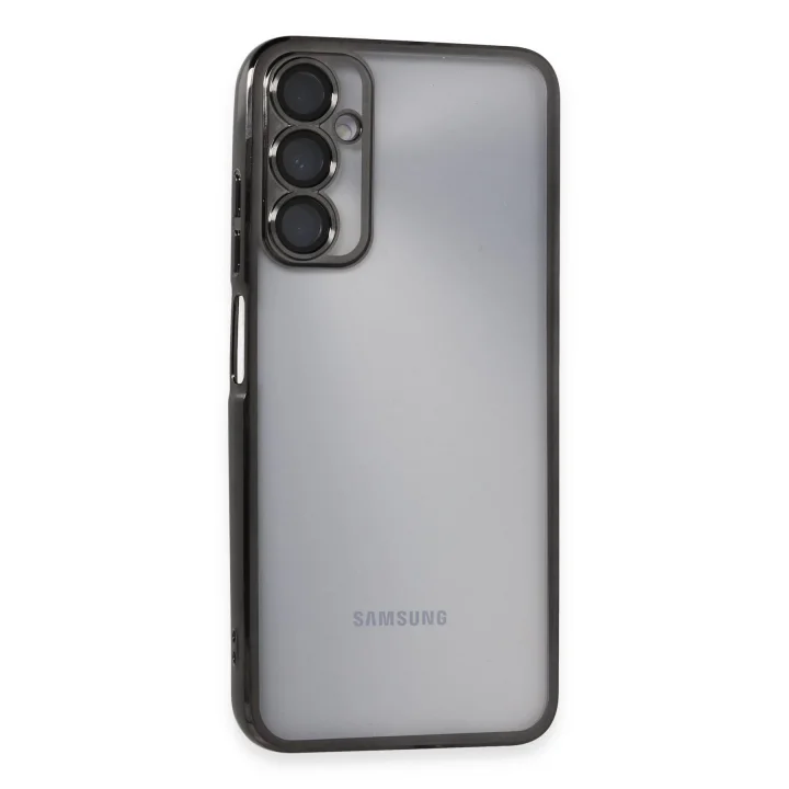 Mey İthalat®  Samsung Galaxy A05S Kılıf  Lensli Silikon - Siyah