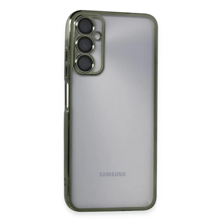 Mey İthalat®  Samsung Galaxy A05S Kılıf  Lensli Silikon - Yeşil