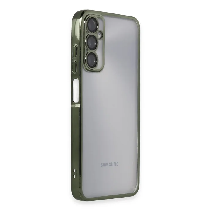 Mey İthalat®  Samsung Galaxy A05S Kılıf  Lensli Silikon - Yeşil