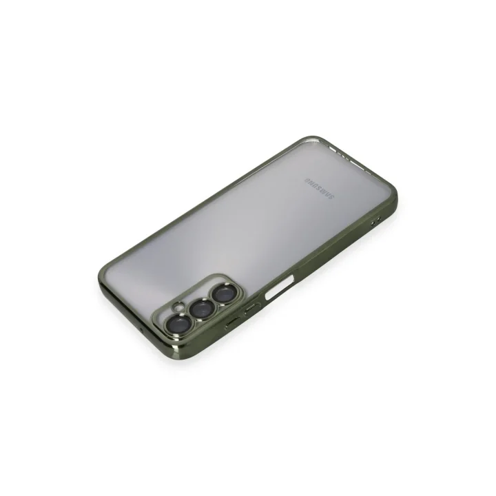 Mey İthalat®  Samsung Galaxy A05S Kılıf  Lensli Silikon - Yeşil