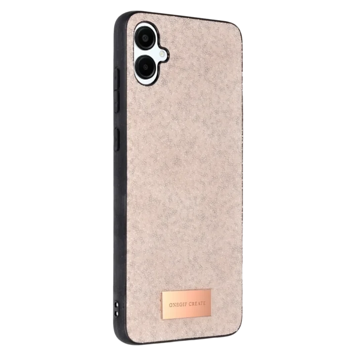 Mey İthalat®  Samsung Galaxy A06 Bright Simli Kapak - Pembe