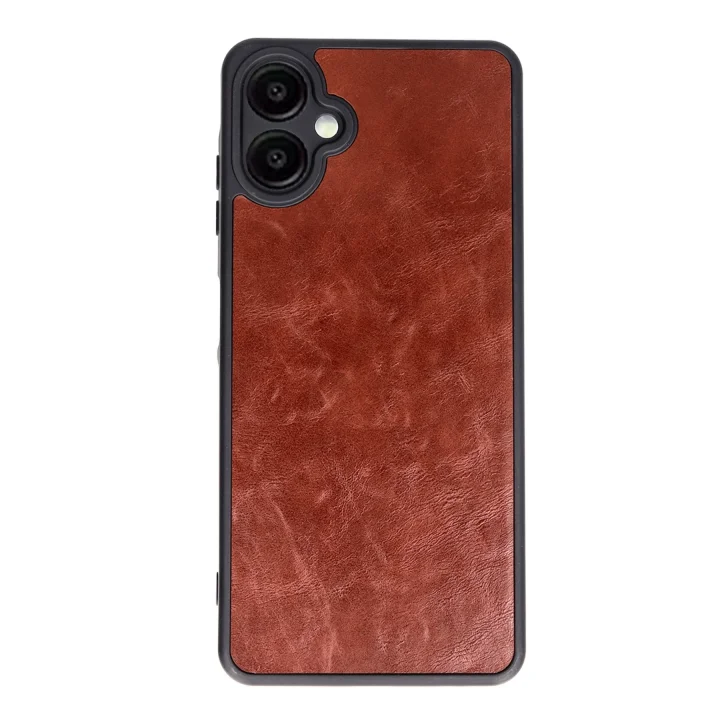 Mey İthalat®  Samsung Galaxy A06 Kılıf Aras Deri Kapak - Bordo