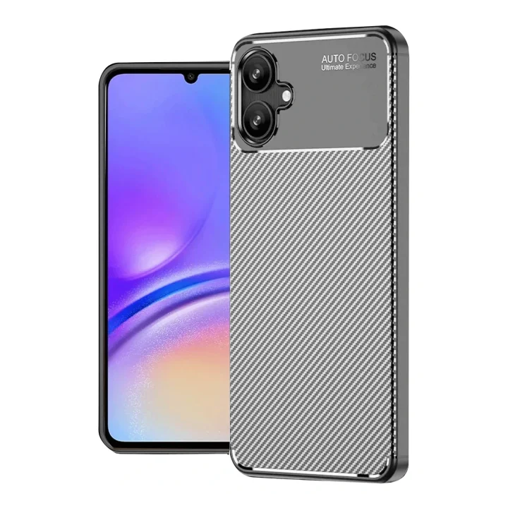 Mey İthalat®  Samsung Galaxy A06 Kılıf Auto Focus Karbon Kapak - Gri