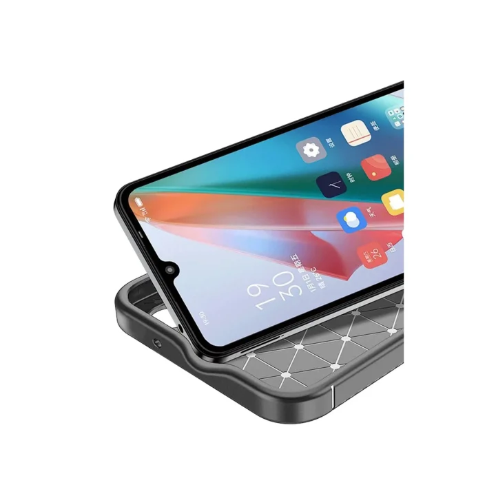 Mey İthalat®  Samsung Galaxy A06 Kılıf Auto Focus Karbon Kapak - Gri