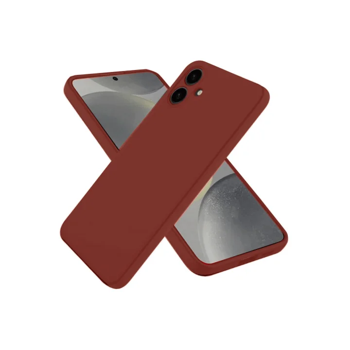 Mey İthalat®  Samsung Galaxy A06 Kılıf First Silikon - Bordo