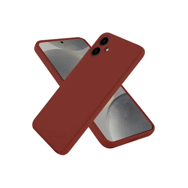 Mey İthalat®  Samsung Galaxy A06 Kılıf First Silikon - Bordo