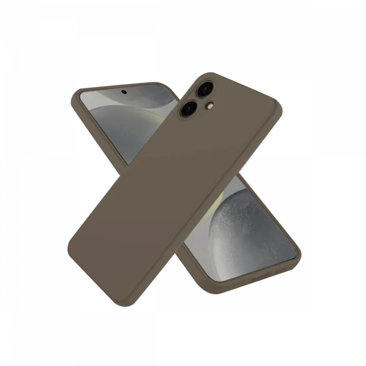 Mey İthalat®  Samsung Galaxy A06 Kılıf First Silikon - Kahverengi
