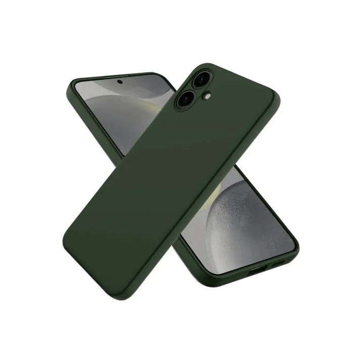Mey İthalat®  Samsung Galaxy A06 Kılıf First Silikon - Koyu Yeşil