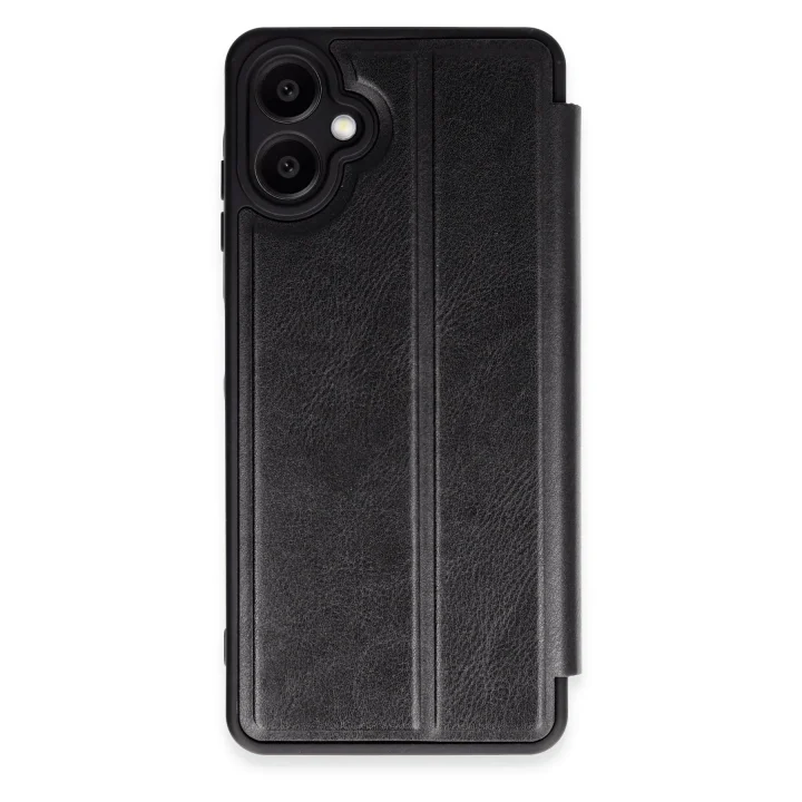 Mey İthalat®  Samsung Galaxy A06 Kılıf Flip Cover - Siyah