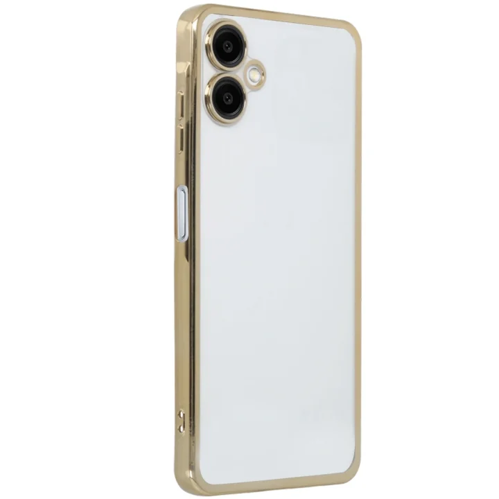 Mey İthalat®  Samsung Galaxy A06 Kılıf  Lensli Silikon - Gold