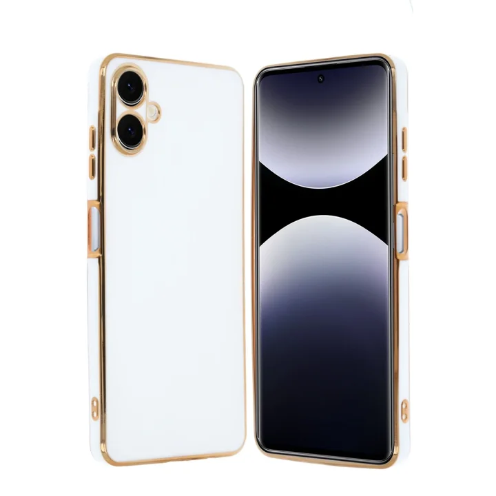 Mey İthalat®  Samsung Galaxy A06 Kılıf Volet Silikon - Beyaz