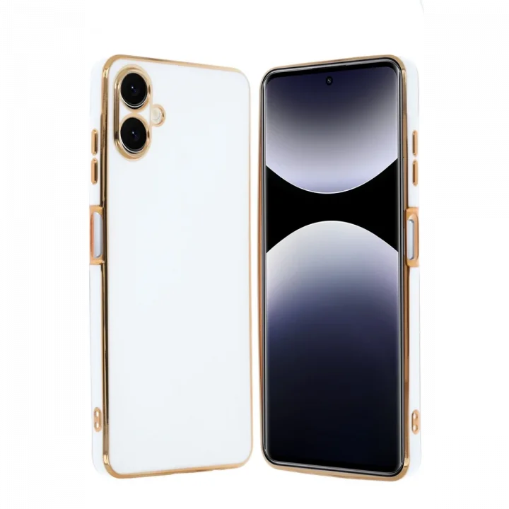 Mey İthalat®  Samsung Galaxy A06 Kılıf Volet Silikon - Beyaz