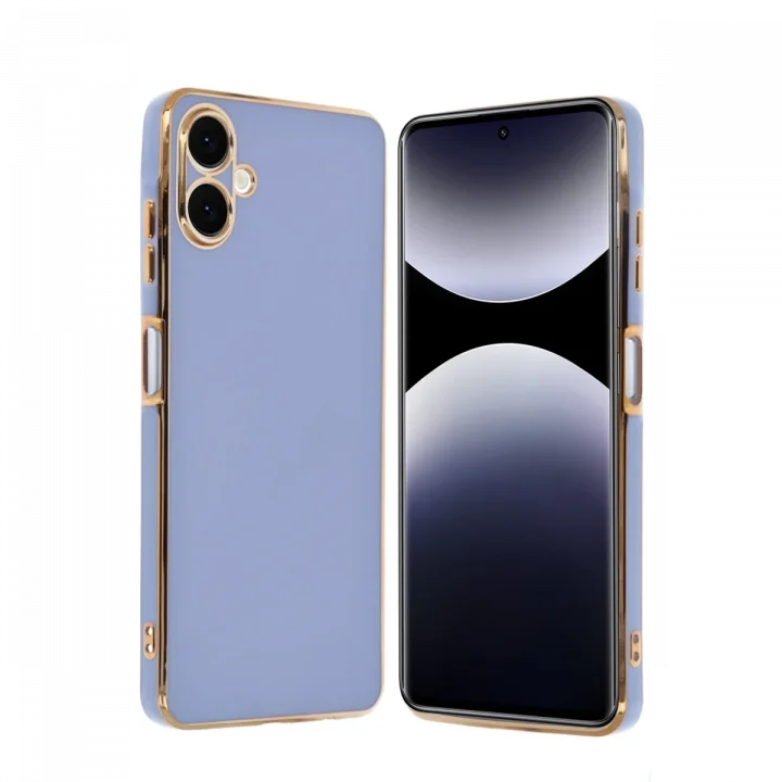 Mey İthalat®  Samsung Galaxy A06 Kılıf Volet Silikon - Mavi