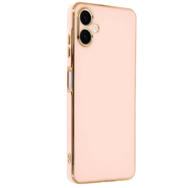 Mey İthalat®  Samsung Galaxy A06 Kılıf Volet Silikon - Pembe