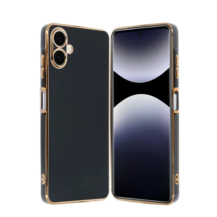 Mey İthalat®  Samsung Galaxy A06 Kılıf Volet Silikon - Siyah