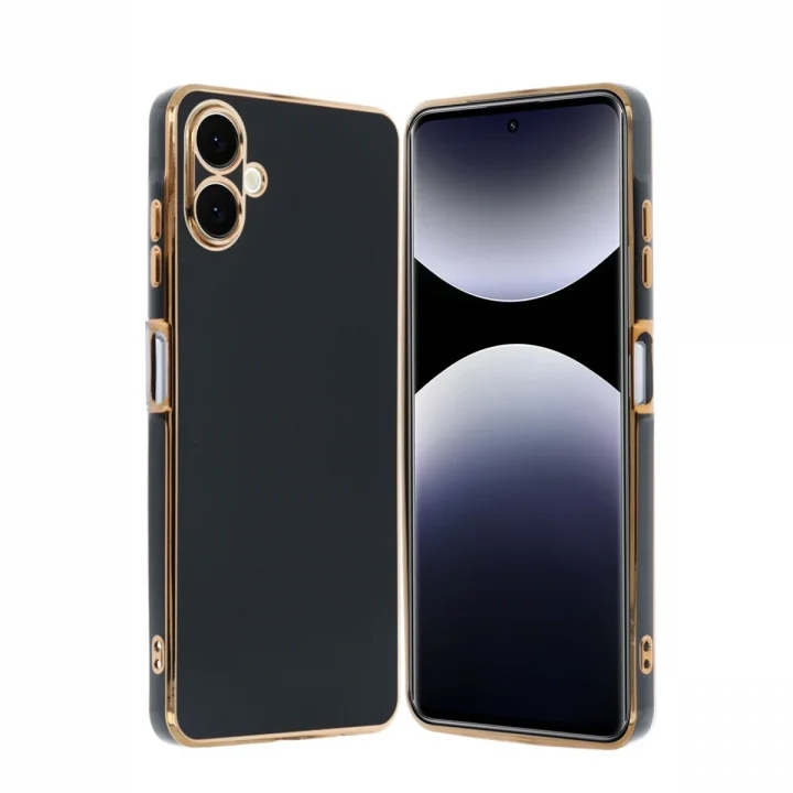 Mey İthalat®  Samsung Galaxy A06 Kılıf Volet Silikon - Siyah