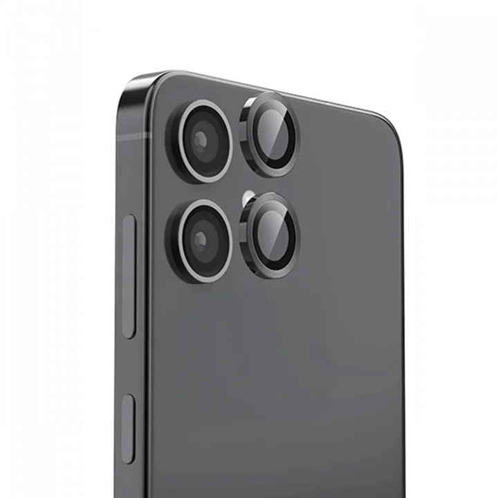 Mey İthalat®  Samsung Galaxy A06 Raze Metal Kamera Lens - Siyah