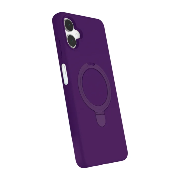 Mey İthalat®  Samsung Galaxy A06 Regal Magsafe Standlı Kapak - Derin Mor