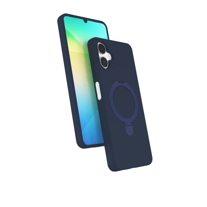 Mey İthalat®  Samsung Galaxy A06 Regal Magsafe Standlı Kapak - Lacivert