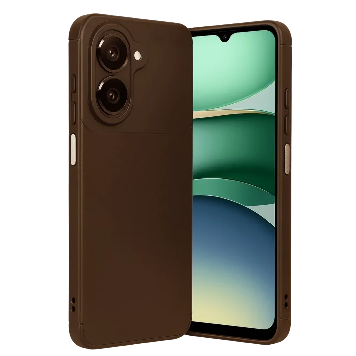 Mey İthalat®  Samsung Galaxy A07 4G Auto Focus Karbon Kapak - Kahverengi