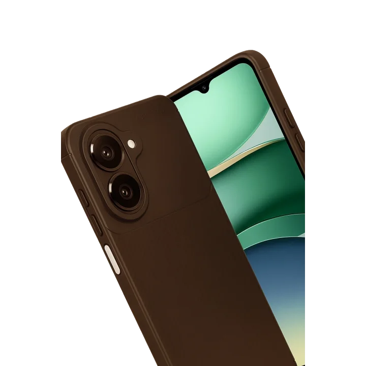 Mey İthalat®  Samsung Galaxy A07 4G Auto Focus Karbon Kapak - Kahverengi
