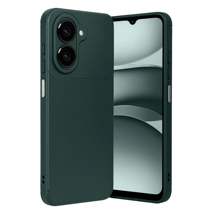 Mey İthalat®  Samsung Galaxy A07 4G Auto Focus Karbon Kapak - Koyu Yeşil