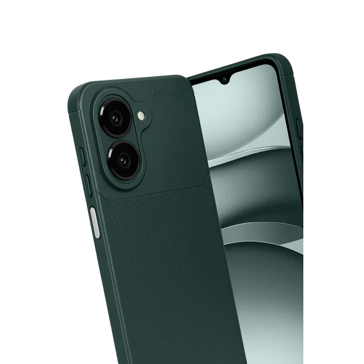 Mey İthalat®  Samsung Galaxy A07 4G Auto Focus Karbon Kapak - Koyu Yeşil