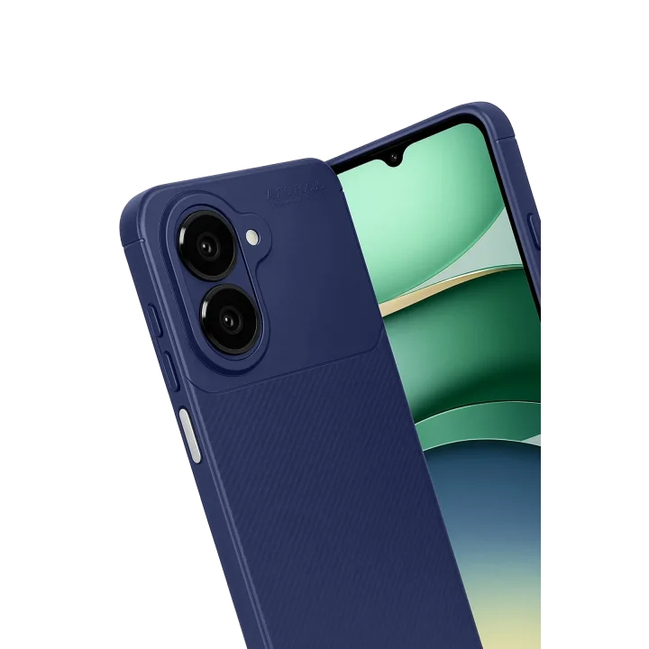 Mey İthalat®  Samsung Galaxy A07 4G Auto Focus Karbon Kapak - Lacivert