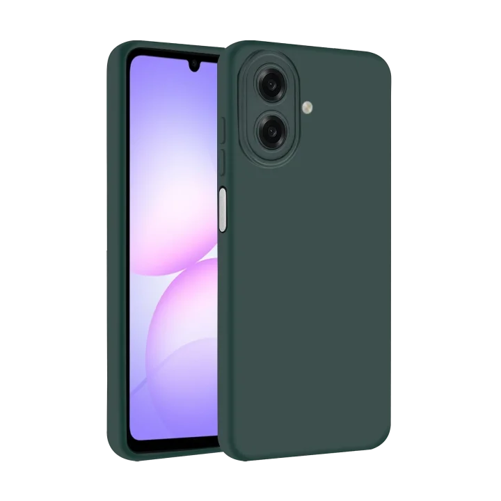 Mey İthalat®  Samsung Galaxy A07 4G First Silikon - Koyu Yeşil