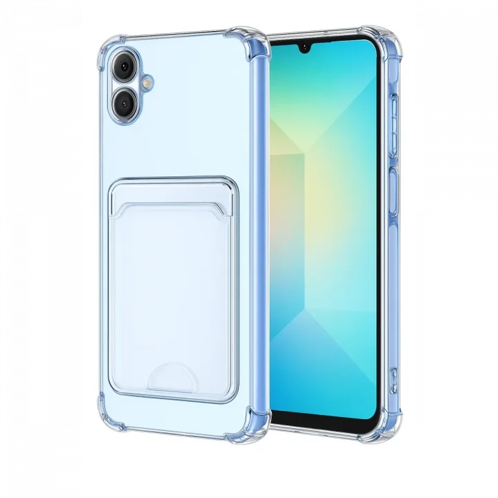 Mey İthalat®  Samsung Galaxy A07 4G Kart Şeffaf Silikon - Şeffaf