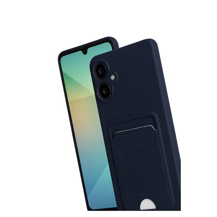 Mey İthalat®  Samsung Galaxy A07 4G Kelvin Kartvizitli Silikon - Lacivert