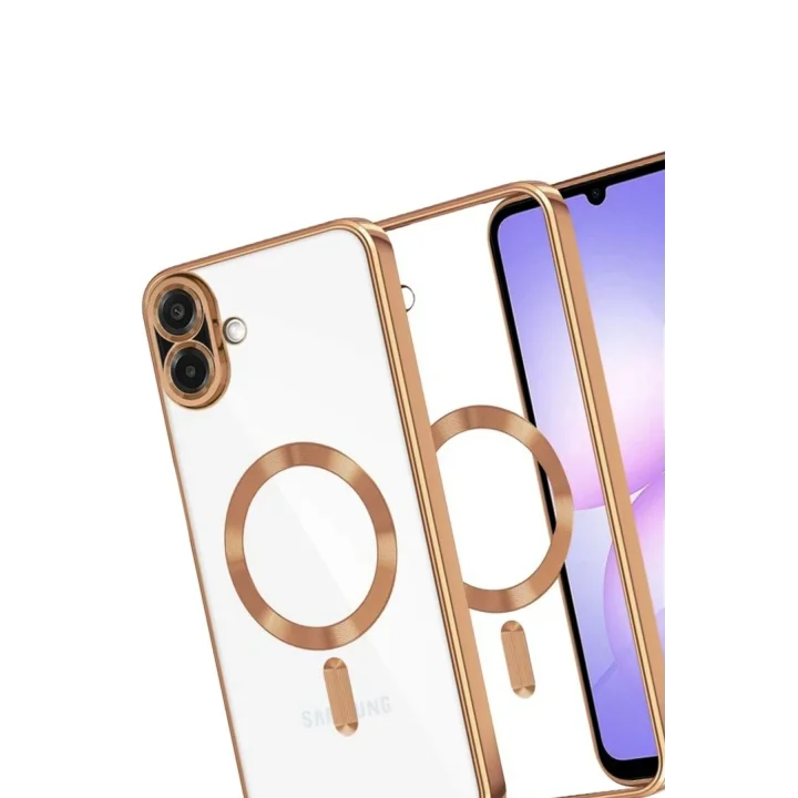 Mey İthalat®  Samsung Galaxy A07 4G Kross Magneticsafe Kapak - Çöl Titanyum