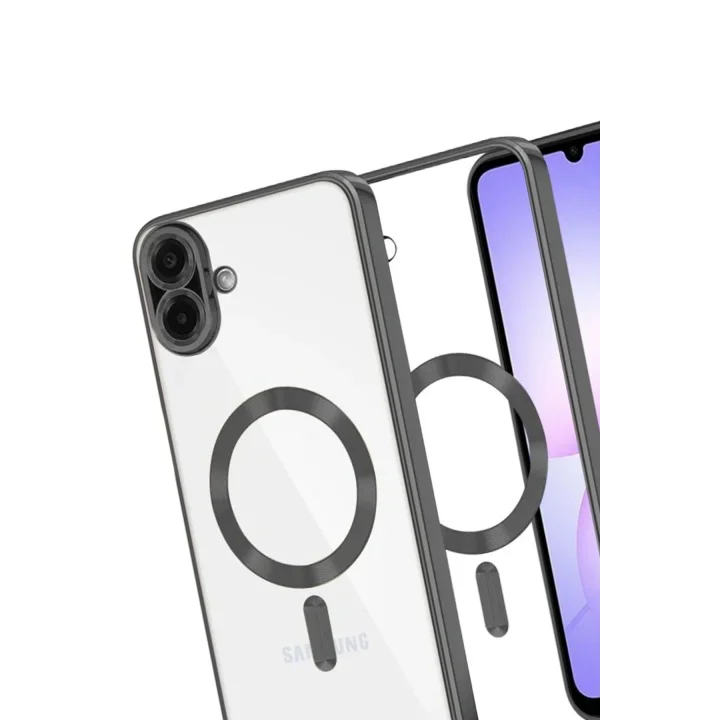 Mey İthalat®  Samsung Galaxy A07 4G Kross Magneticsafe Kapak - Siyah