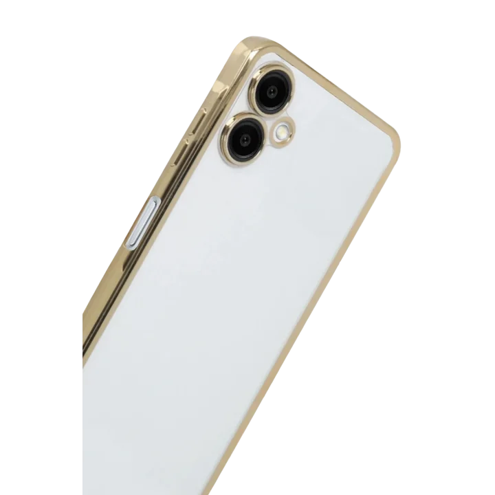 Mey İthalat®  Samsung Galaxy A07 4G  Lensli Silikon - Gold