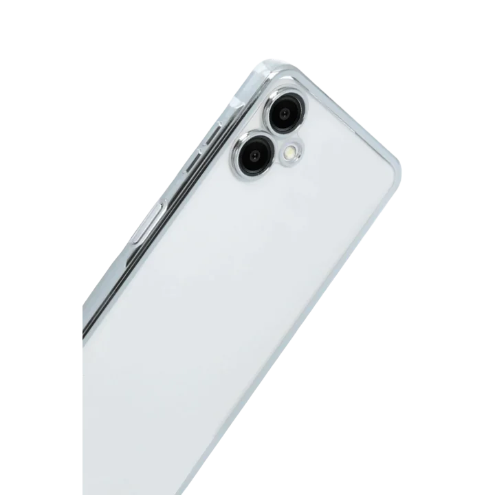 Mey İthalat®  Samsung Galaxy A07 4G  Lensli Silikon - Gümüş